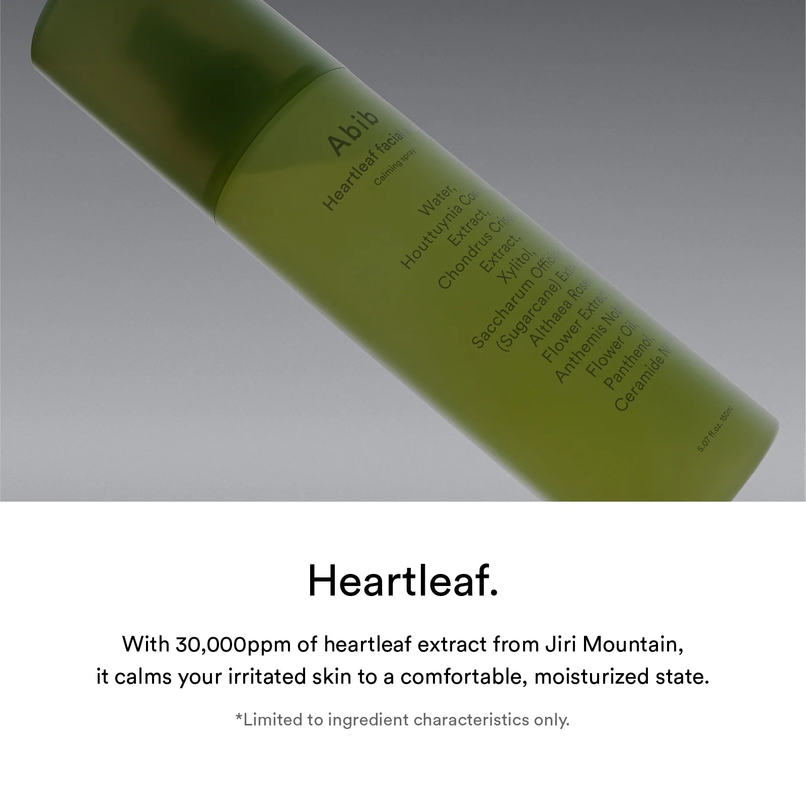 Abib Heartleaf Facial Mist Calming Spray Moisturizing Facial Mist - 150ml + 150ml refill