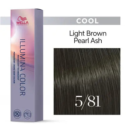 Wella Illumina 5/81 Ljusbrun Pärla Aska 60 ml