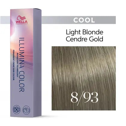 Wella Illumina 8/93 Ljusblond Cendré Gyllene 60 ml