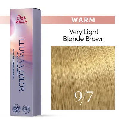 Wella Illumina 9/7 Mycket Ljusblond Brunaktig 60 ml