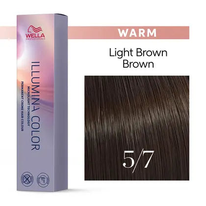 Wella Illumina 5/7 Ljusbrun Brunaktig 60 ml