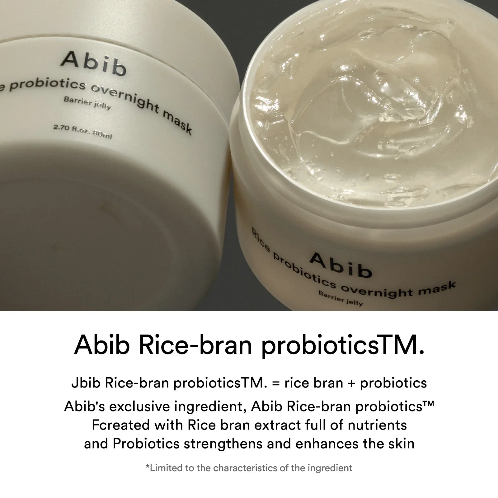 Abib Rice Probiotics Overnight Mask Barrier Jelly 80ml