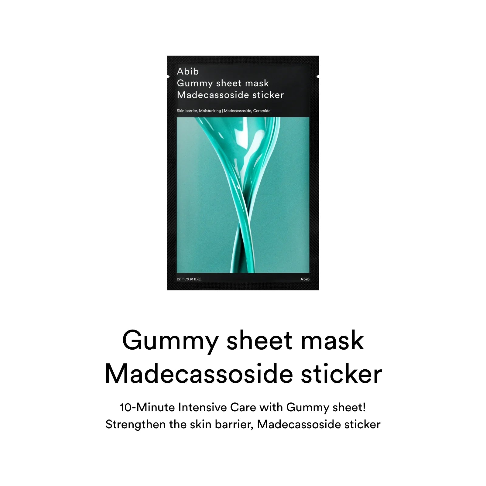 Abib Gummy Sheet Mask Madecassoside Sticker Moisturizing Sheet Mask - 27ml