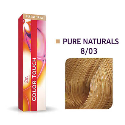 Wella Color Touch 8/03 Pure Naturals - Ljusblond Neutral Gyllene