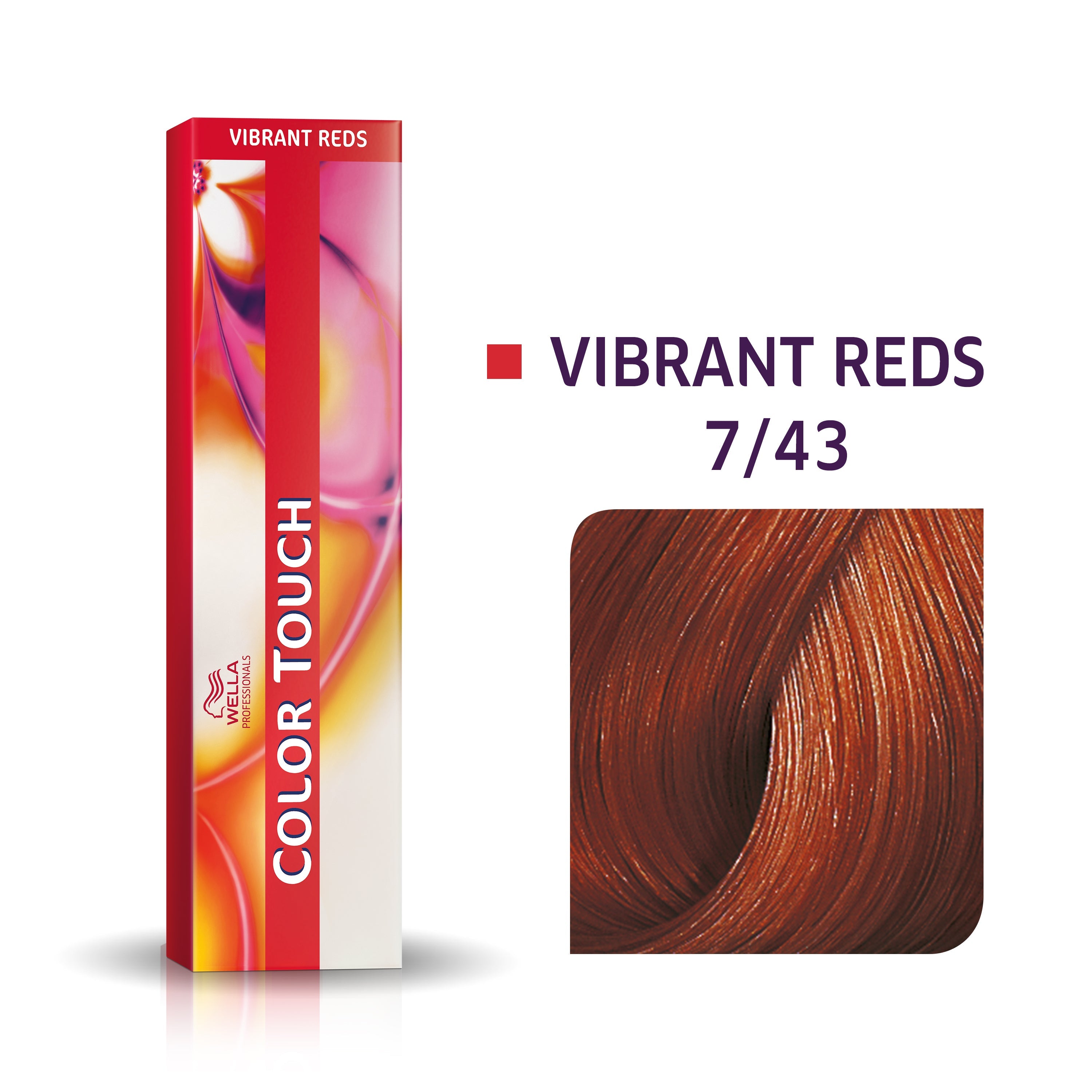 Wella Professional Color Touch Vibrant Reds 7/43 Mediumblond gyllene-röd