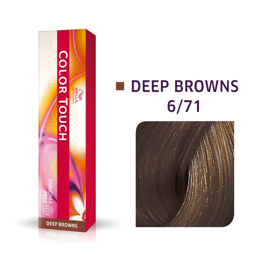 Wella Professional Color Touch Deep Browns 6/71 Mörkblond brun-ask